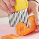 Cuchillo Cortador Ondulado Papas Frutas Verduras