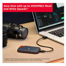 Disco sólido externo SanDisk Extreme Pro SDSSDE81-2T00-G25 2TB negro