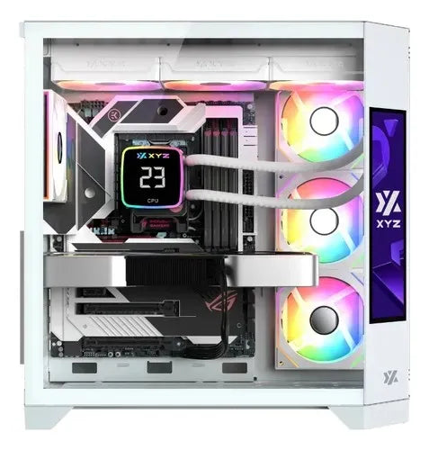 Gabnete Xyz Neutron White 4fans A-rgb 120mm Controlador Dual Blanco