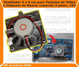 Zfan40 Ventilador Para T De Video 4x4 Cm 12v Computoys