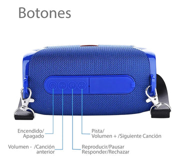 Parlante Altavoz Bluetooth Tws Sonido De Alta Fidelidad Negro