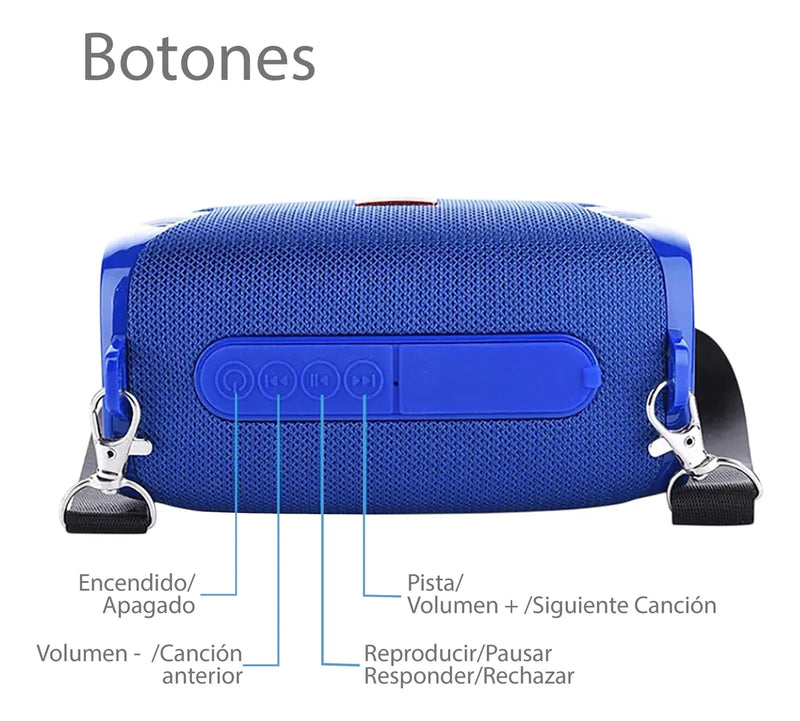 Parlante Altavoz Bluetooth Tws Sonido De Alta Fidelidad Negro