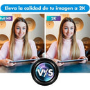Webcam Camara Web Linkon 2k 1440p Usb Microfono + Tripode Color Negro