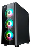 Gabinete Iceberg Crystal G9 Atx 4 Ventiladores Color Negro