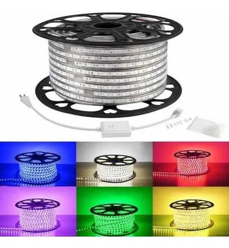 Manguera Led Rollo Por 100mts Navideña Unicolor + Secuencia