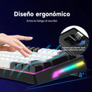 Teclado Gamer Mecánico Zifriend Ag61 Español Black Switches Retroiluminado Rainbow 62 Teclas 60% Compacto Interruptores Intercambiables En Caliente Hot Swap