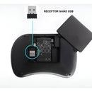 Mini Teclado Inalámbrico Airmouse Android Smart Tv Iluminado Mouse Color Teclado Black