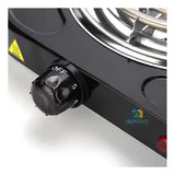 Fogon Eléctrico 2 Puestos Estufa 5 Niveles De Temperatura