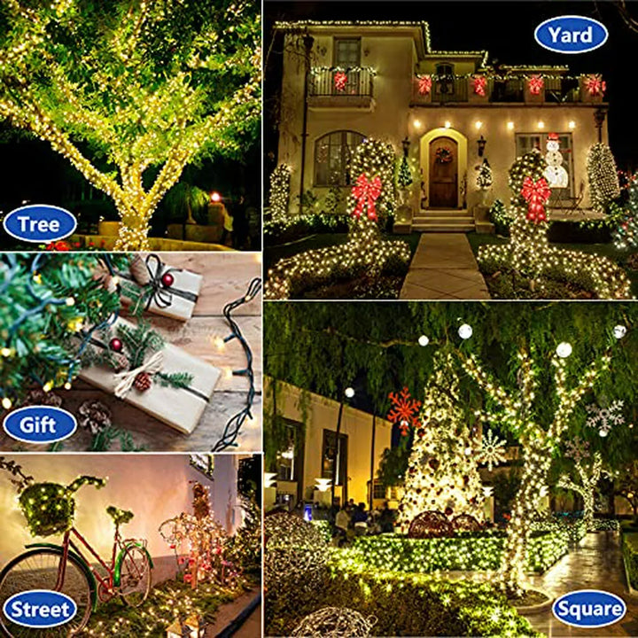 Luces Luces Navideñas Led De 105 Pies Con 300 Pies Mejoradas