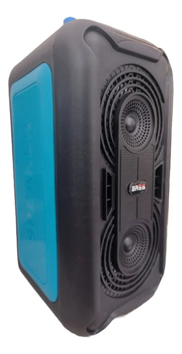 Parlante Portátil Cabina Bocina Fm Usb Micrófono Altavoz Negro