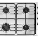 Estufa De Empotrar A Gas 4 Puestos Acero Inoxidable 58.5cm Plateado