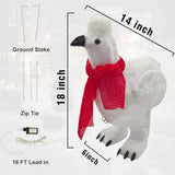 Decoración Navideña: Gallina Silkie Con Luz Led 1 5 Ft - Ext