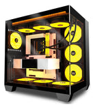 Pc Case Atx 6 Pwm Argb Ventiladores Preinstalados Funda