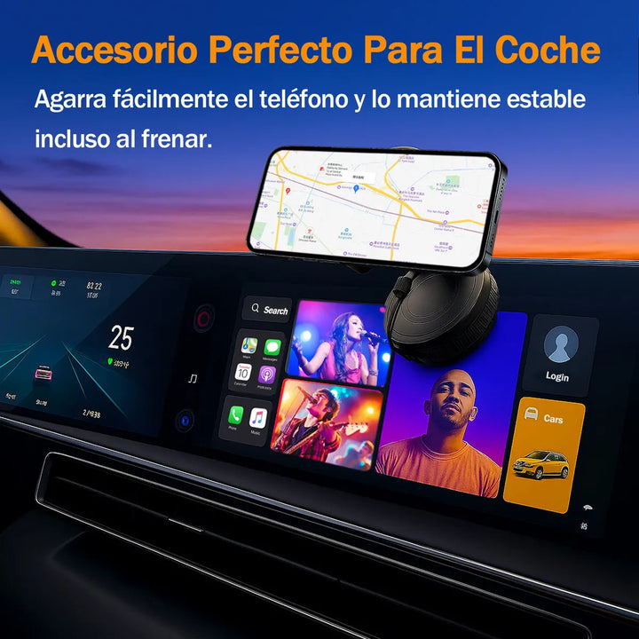 Bigview Soporte Magnetico Telefono Porta Celular 360 Carro Brazo Ajustable