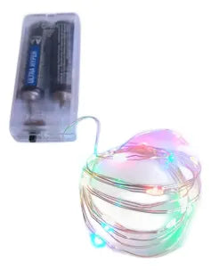 Luces Navideña Ventana Multicolor 2 Mts, 30 Micro Leds