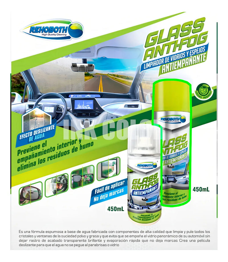 Limpiavidrios Anti-empañante Rehoboth 450 Ml No Deja Manchas