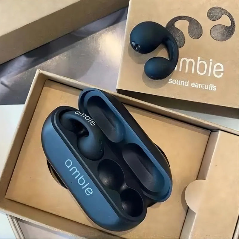 Auriculares deportivos Bluetooth de Ambie, color negro