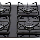 Estufa De Empotrar Vidrio Templado Gas Natural Color Negro