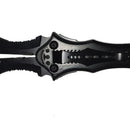 Cuchillo Navaja Táctico Supervivencia Daga Plegable Metal Negro