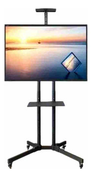 Soporte Tv Base Pedestal Rueda Televisores Móvil De 32 A 70 Color Negro