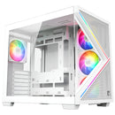 Chasis Gamer Xyz Qubex White | Argb | Atx | 4 Fans | Type C Blanco