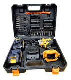 Llave De Impacto Inalámbrica 21v +2 Baterias. 1/2 Brushless - Amarillo - 50/60 Hz