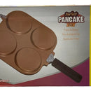 Sarten Pancakes Doble Cara Antiadherente 4 Moldes Desayunos Diseño