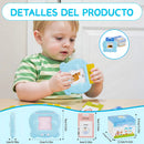 Lictin 255 tarjetas parlantes juguetes de aprendizaje para niños pequeños de 3-6 años educativos preescolares con 510 palabras visuales de terapia del habla sensoriales GCD0101