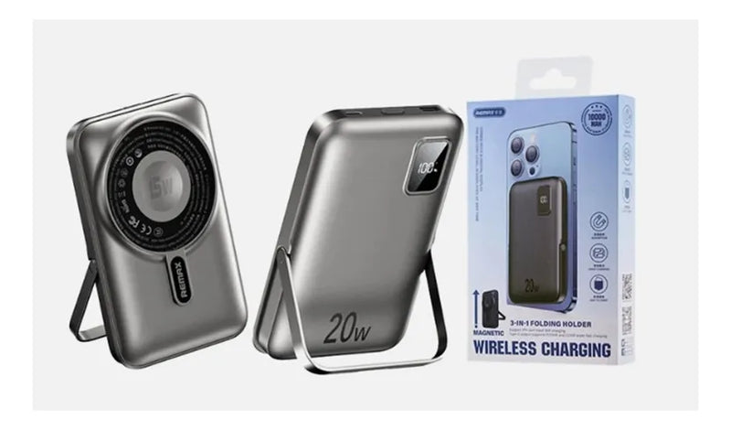 Remax Power Bank Wireless Rpp-695 3 In 1 10.000 Mah