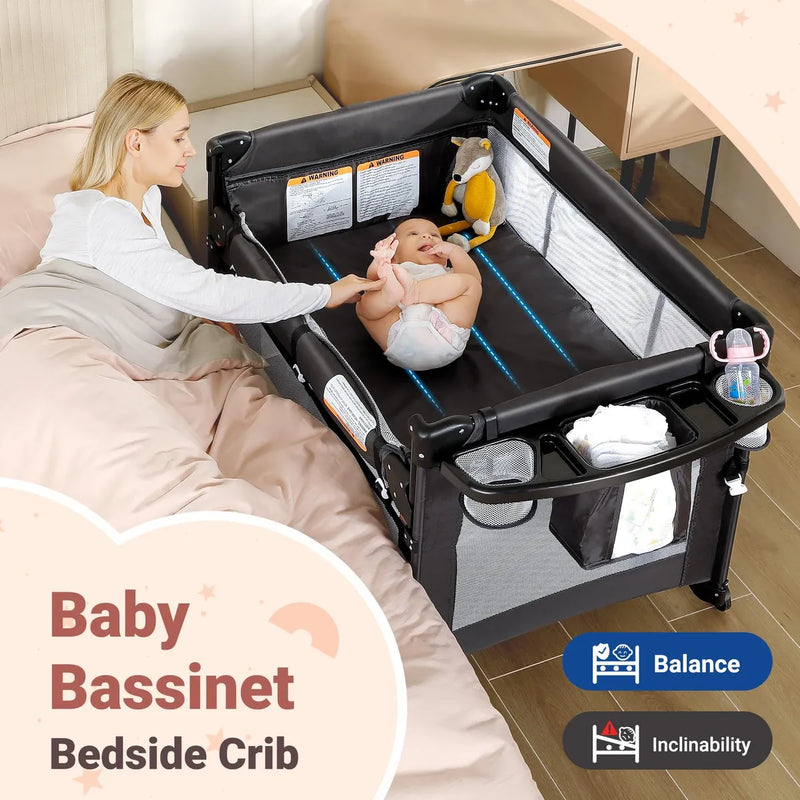 Elemara Moises Ajustable 5 En 1 Para Bebe, Configuracion En