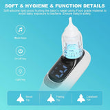 Aspirador Nasal Para Bebe Succión Eléctrica De Nariz Blanco