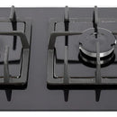 Estufa De Empotrar Vidrio Templado 2pt Gas Propano 6040 Negro