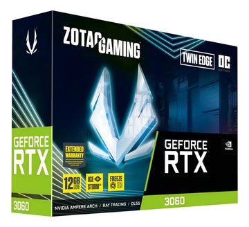 Tarjeta de video Nvidia Zotac Gaming GeForce RTX 30 Series RTX 3060 Black Edition 12GB