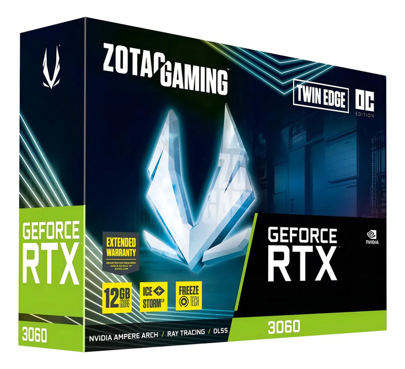 Tarjeta de video Nvidia Zotac Gaming GeForce RTX 30 Series RTX 3060 Black Edition 12GB