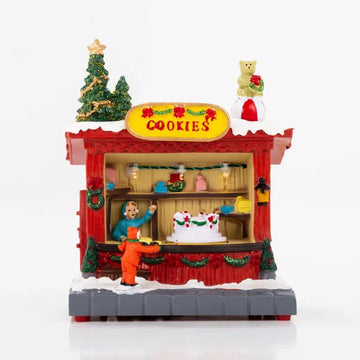 Tienda De Galletas 17 X 14 Cm Con Luz Led Y Movimiento