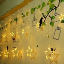 Extensión Luces Led Estrella Decoración Navideña Cálida Arbo Cálida