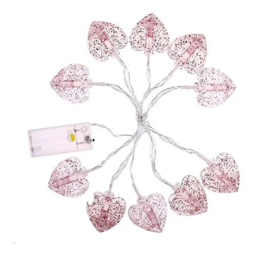 Luz Led Pinzas Fotos Instalación Corazones San Valentín 14