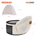 Cargador Canguro De Cintura Ergonómico Para Bebes Niños De 0 A 4 Años Comodo Innovo Beige