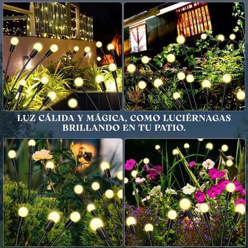 Luces Navidenas Solares Exterior Luces Luciérnagas Led 2pz Amarillo