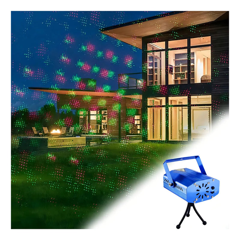 Foco Reflector Con Diseño Navideño, Proyector Navideño, Luz Audífonos