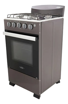Estufa Romero Mixta Haceb 50 Cms Gas Propano Plata Negro Gas Envasado