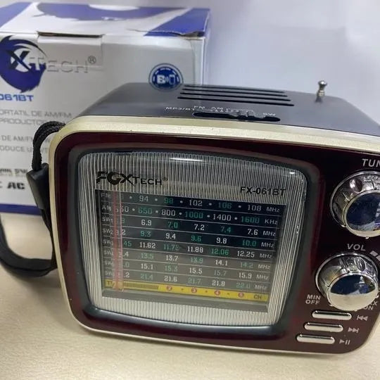 Radio Parlante Bluetooth Am/fm/usb/mp3 Recargable Retro 061
