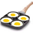 Sarten Antiadherente 4 Puestos Sarten Multifucional Huevos Negro
