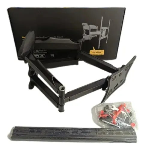 Soporte Televisor Tv 32 75 Pulgadas Doble Brazo Fino Grueso Negro