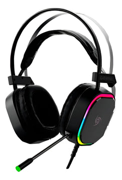 Diadema Gamer Vsg Gemini Rgb 50mm Cable 2.1m Plug 3.5mm Negro