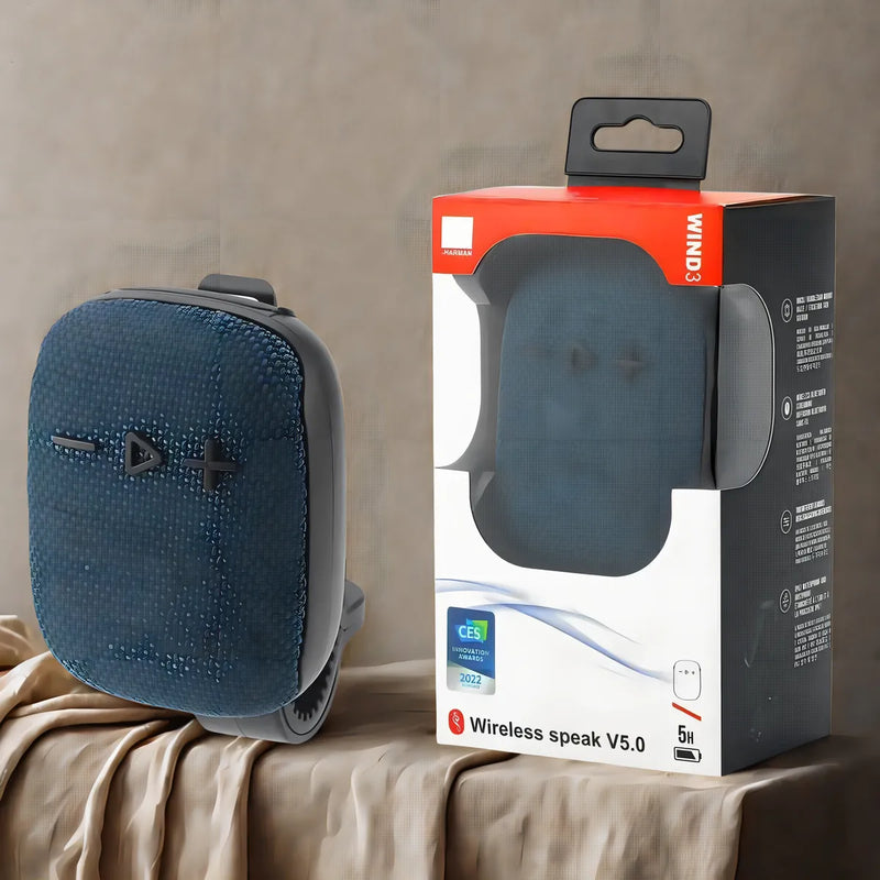 Parlante Bluetooth Bafle Portátil Bocina Para Bicicleta Color Gris Oscuro