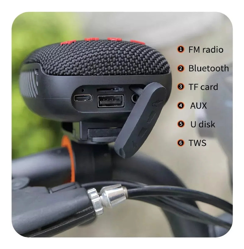 Altavoz Parlante Bluetooth Portátil Bicicleta Impermeable Preguntar Color Disponible