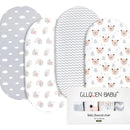 Gllquen Baby Paquete De 4 Sbanas Para Moiss, Transpirables Y
