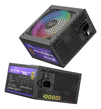 Fuente Poder Xyz Phantom 700w Argb 80+ Bronze Color Negro