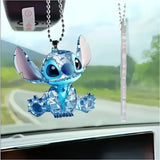 Llavero Stitch Lilo Acrílico Detalle Amistad Detalle Regalo Azul